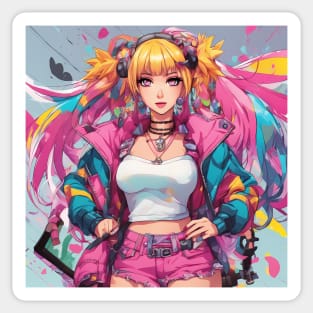 Anime Whisker Warriors Sticker